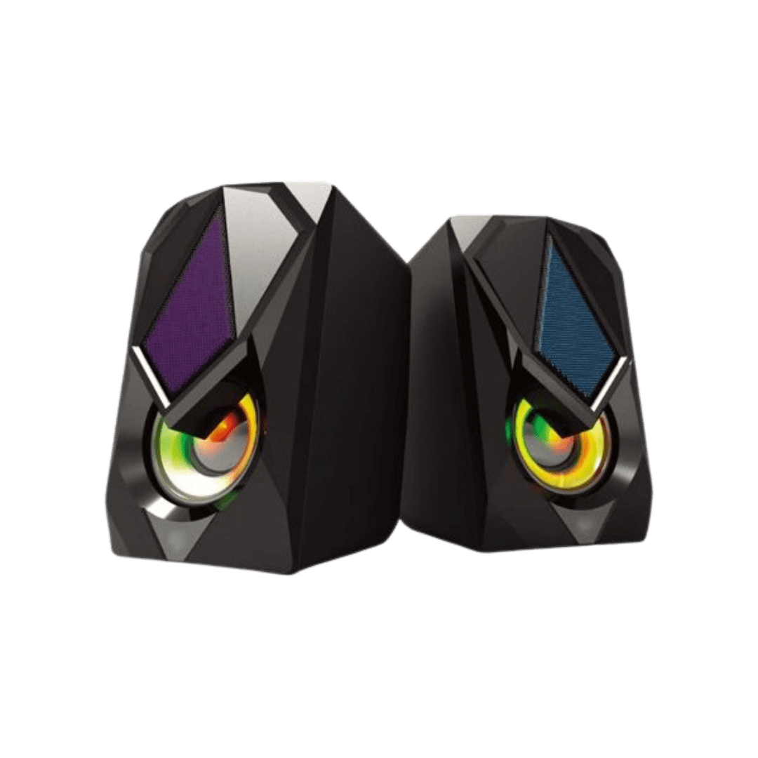 Parlante Sate AS-690U USB2.0 3.5mm Negro RGB