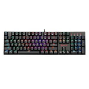 Teclado Gamer Mecánico Redragon K582RGB Surara USB  RGB Inglés - Negro