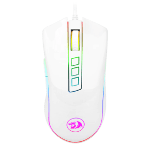 MOUSE REDRAGON COBRA/10000DPI /8BOTONES/RETROILUMINADO/BLANCO