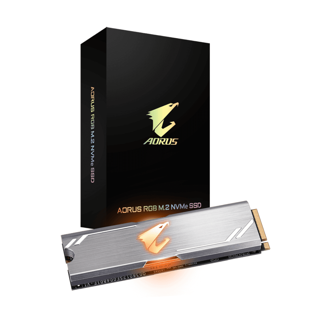 SSD Nvme Gigabyte Aorus GP-ASM2NE2512GTTDR 512GB 2280 RGB - Imagen 2