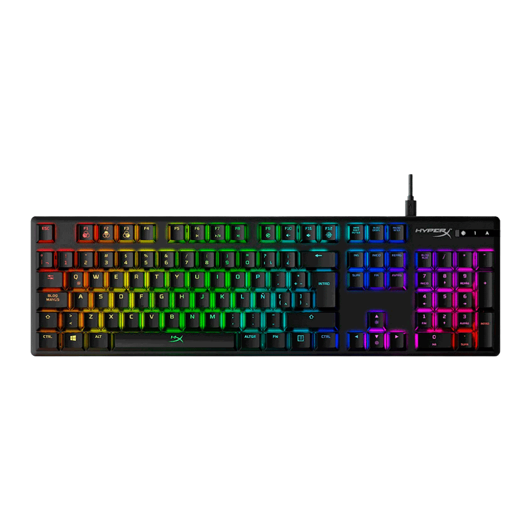 Teclado Kingston Hyperx Alloy Origins Switch Red Negro RGB