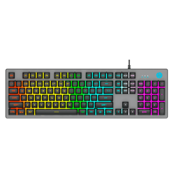 Teclado HP K500F Gaming  Membrana Negro RGB