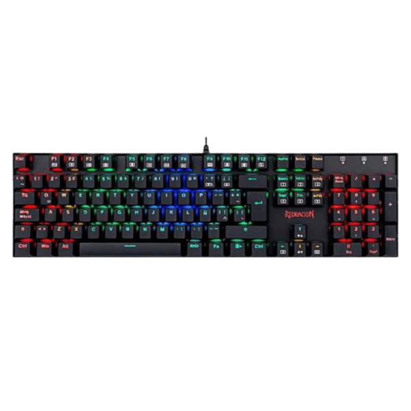 Teclado Gamer Mecánico Redragon K551RGB-1 Mitra USB RGB Inglés Negro