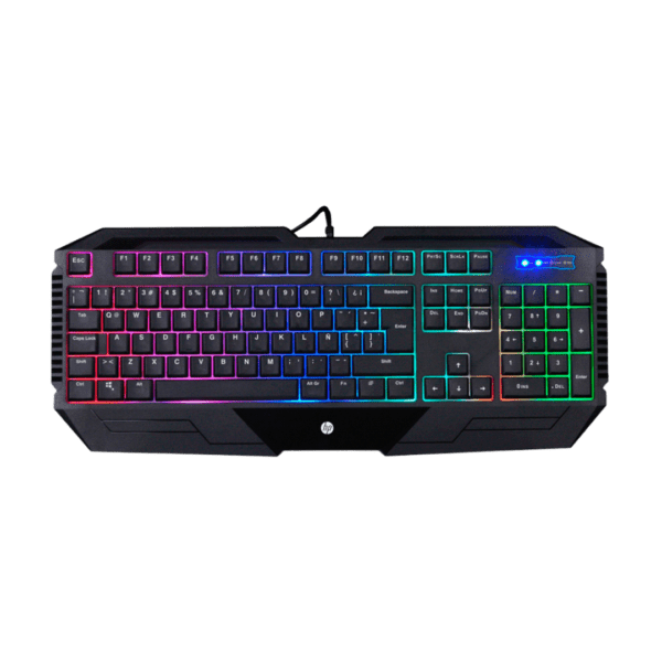 Teclado HP Gaming K110 Membrana Negro RGB