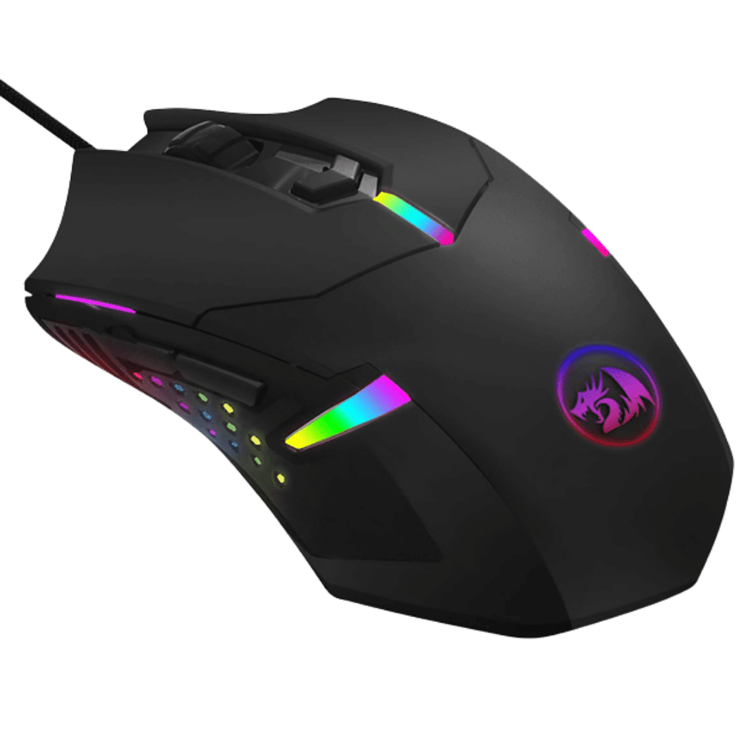 Mouse Redragon Centrophorus M601-RGB 7200DPI Negro - Imagen 2