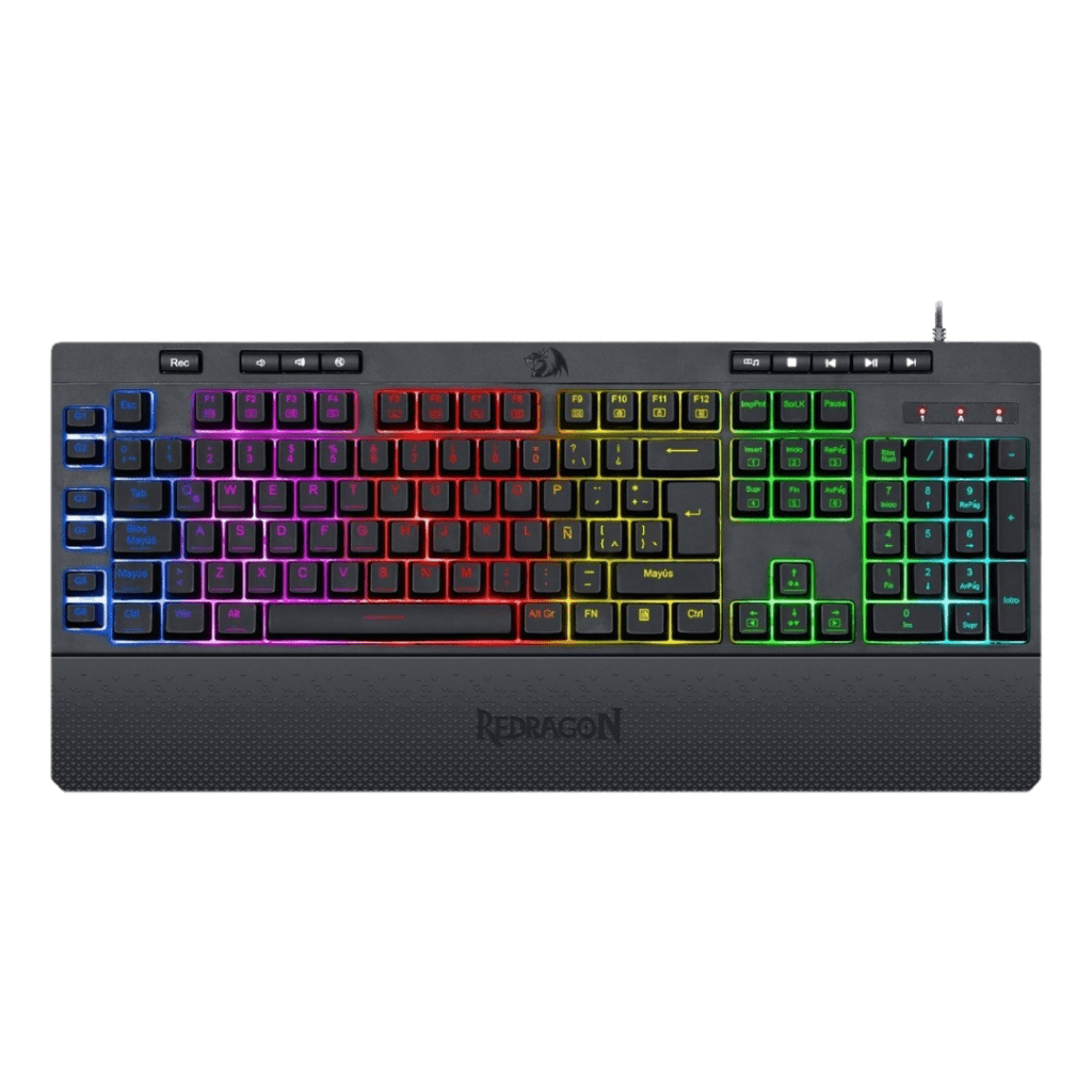 Teclado Gamer Redragon K512RGB-1 Shiva USB Inglés - Negro