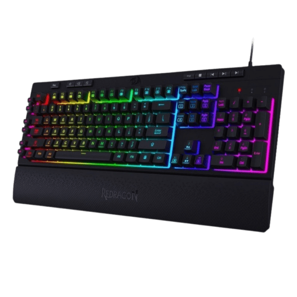 Teclado Gamer Redragon K512RGB-1 Shiva USB Inglés - Negro - Imagen 2