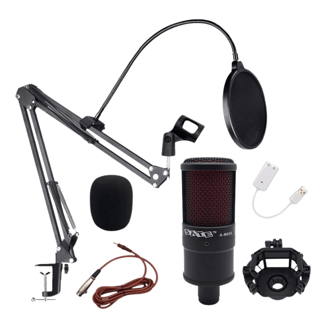 Microfono Sate A-MK06 Live Broadcast 3.5mm Black