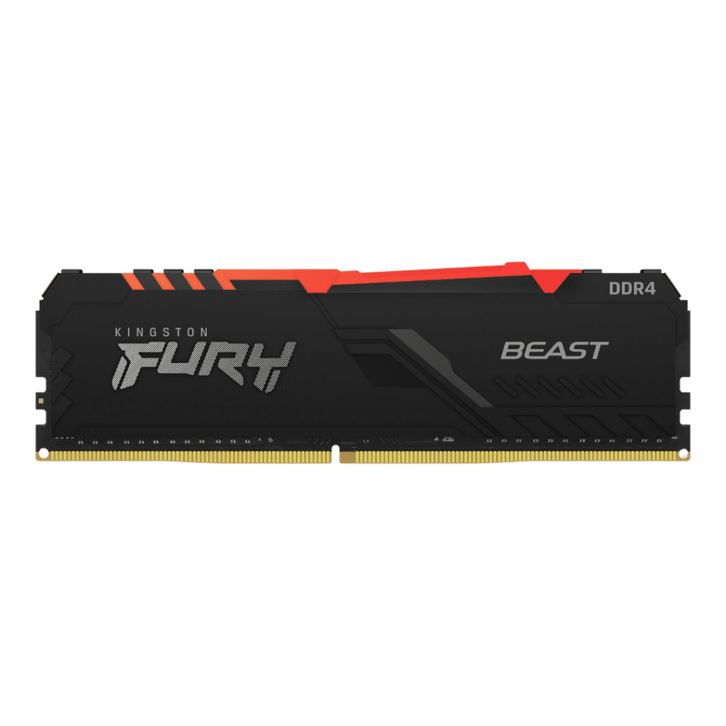 RAM Kingston Fury Beast DDR4 16GB 3200MHz RGB - Negro (KF432C16BB12A/16)