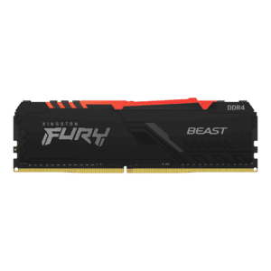 RAM Kingston Fury Beast DDR4 16GB 3200MHz RGB - Negro (KF432C16BB12A/16)