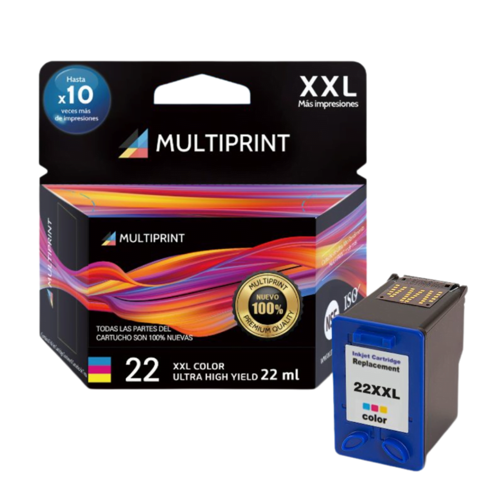 Cartucho Multiprint 22 Color XXL
