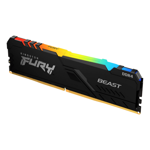 RAM Kingston Fury Beast DDR4 16GB 3200MHz RGB – Negro (KF432C16BB12A/16) - Imagen 2