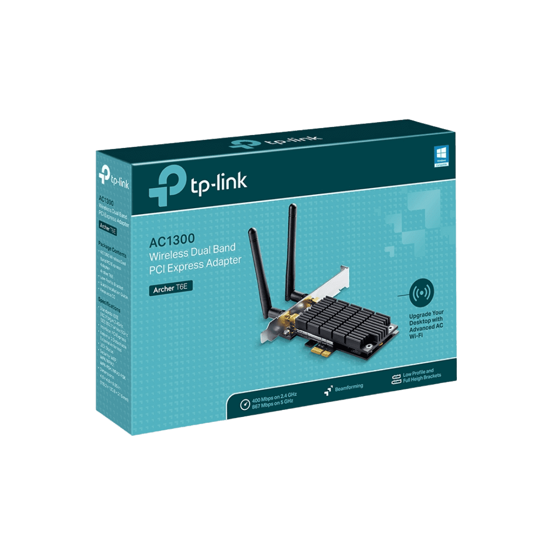 Adaptador Wifi Tp-Link Archer T6E Dual Band AC1300 PCI 400Mbps 867Mbps - Imagen 2