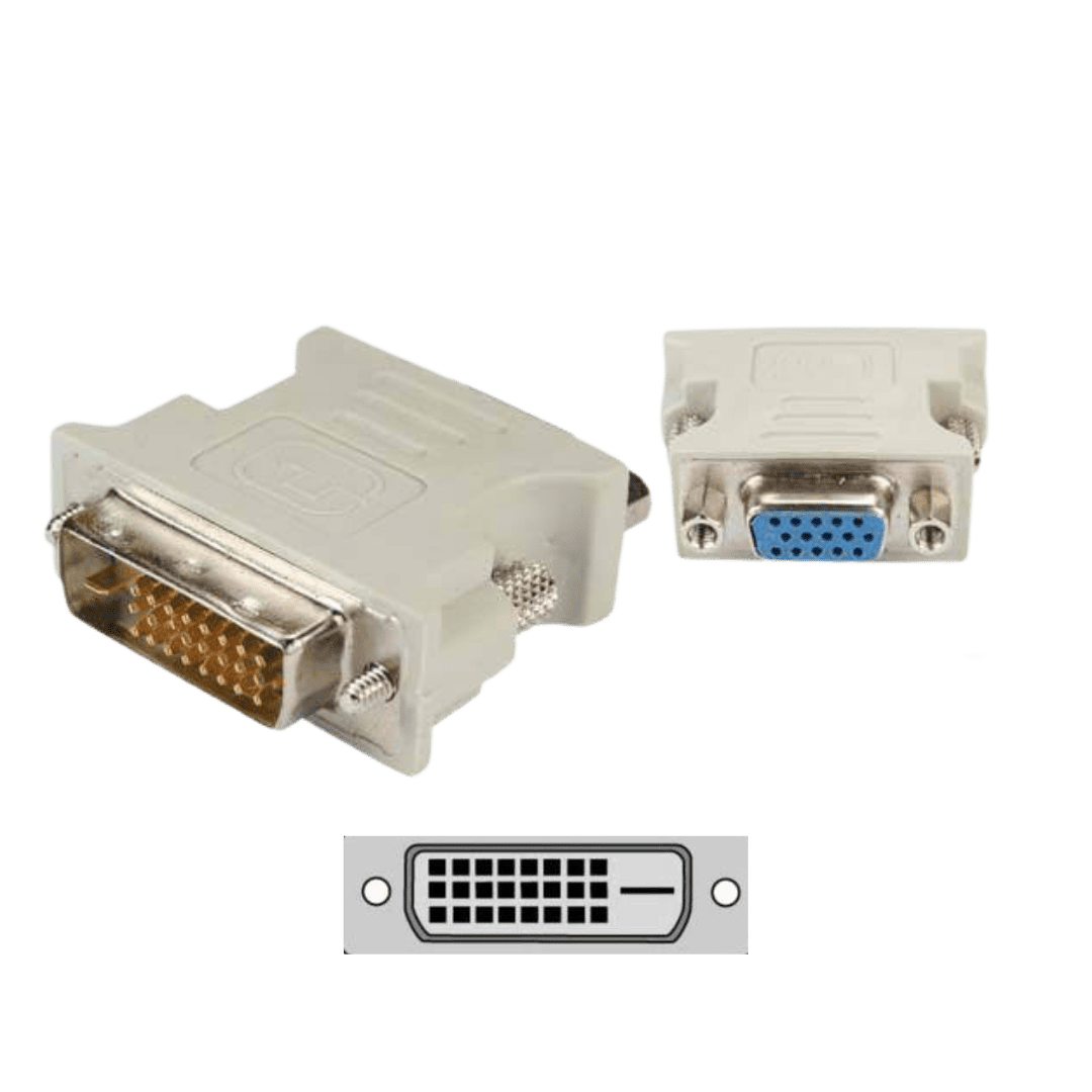 Adaptador Video Generico DVI-D a VGA Dual Link