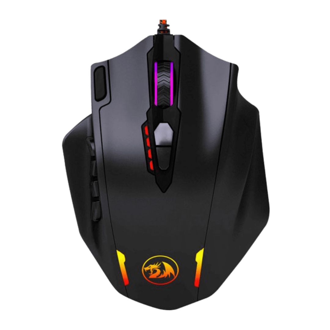 Mouse Gamer Redragon Impact M908 RGB 12400DPI USB - Negro