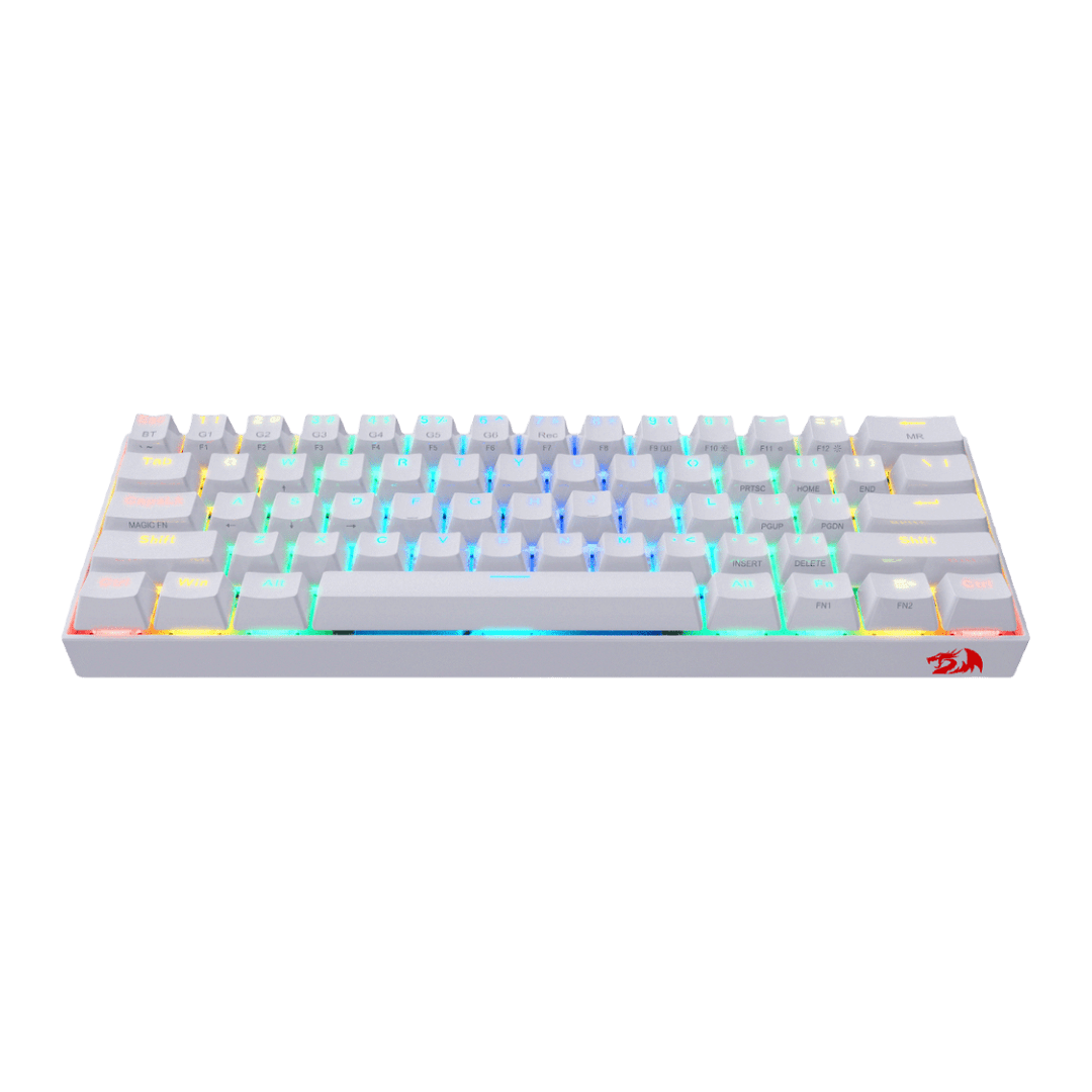 Teclado Gamer Mecánico Redragon K530W-RGB-PRO Draconic Pro Wireless RGB  Brown  Inglés - Blanco - Imagen 3