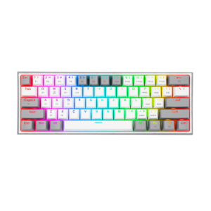 Teclado Redragon Fizz K616-RGB WG Mecanico Wireless Blanco-Gris RGB