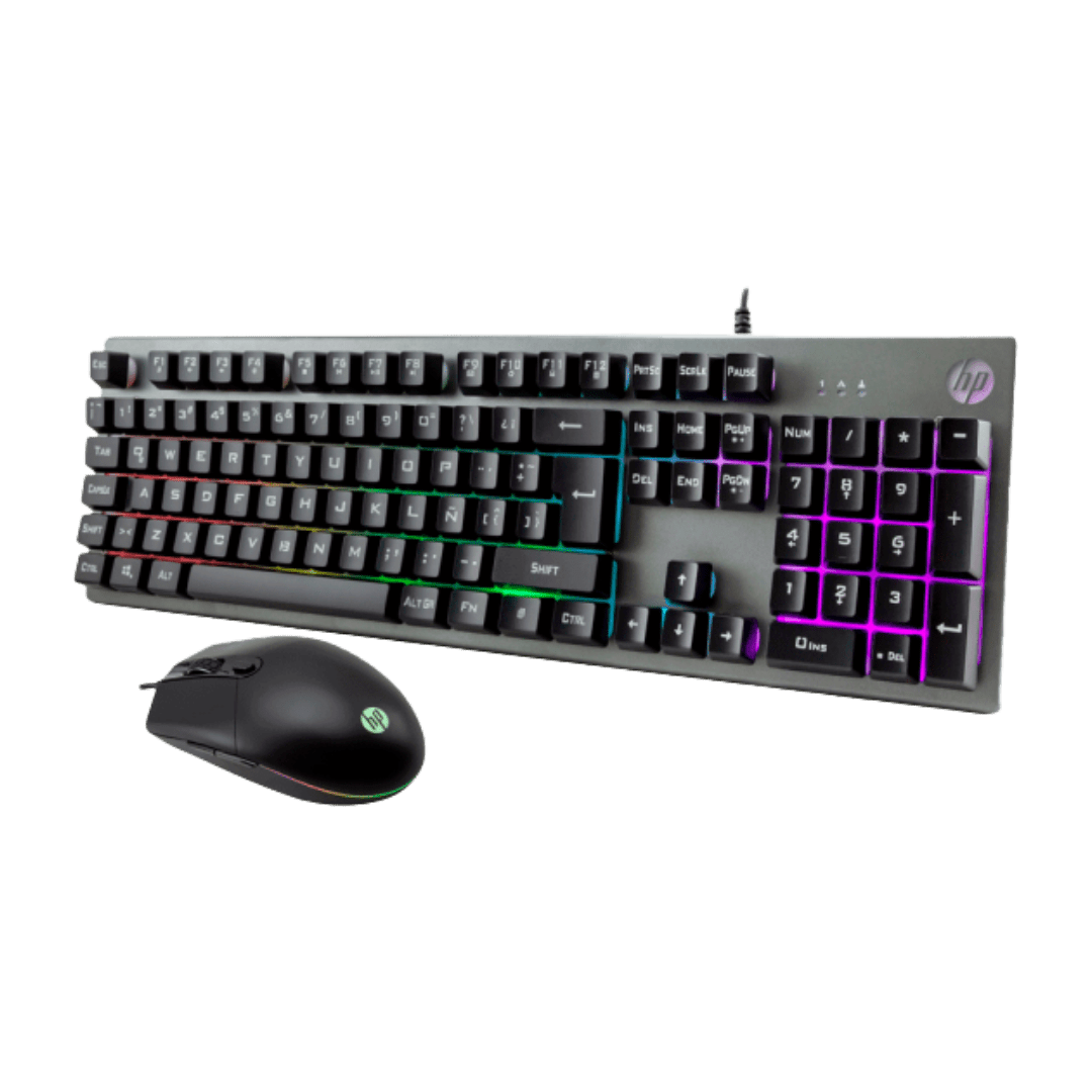 Kit HP KM300F Teclado Mouse RGB Gris - Imagen 2