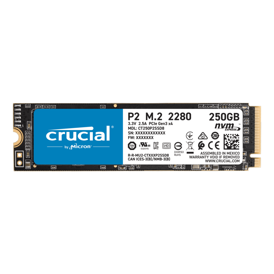 SSD Nvme Crucial P2 CT250P2SSD8 250GB 2280