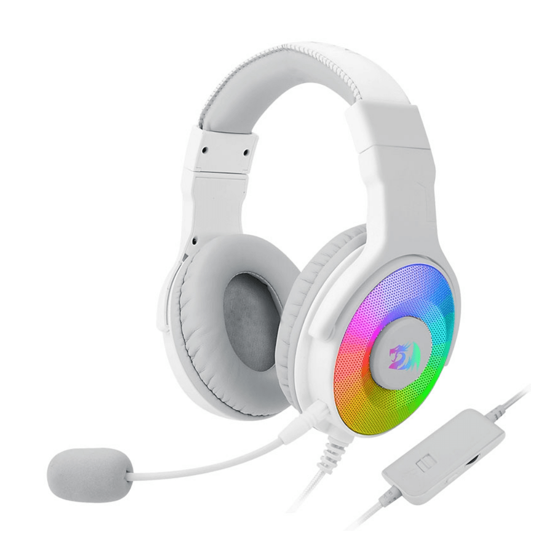 Auricular Redragon Pandora H350W-RGB Blanco USB