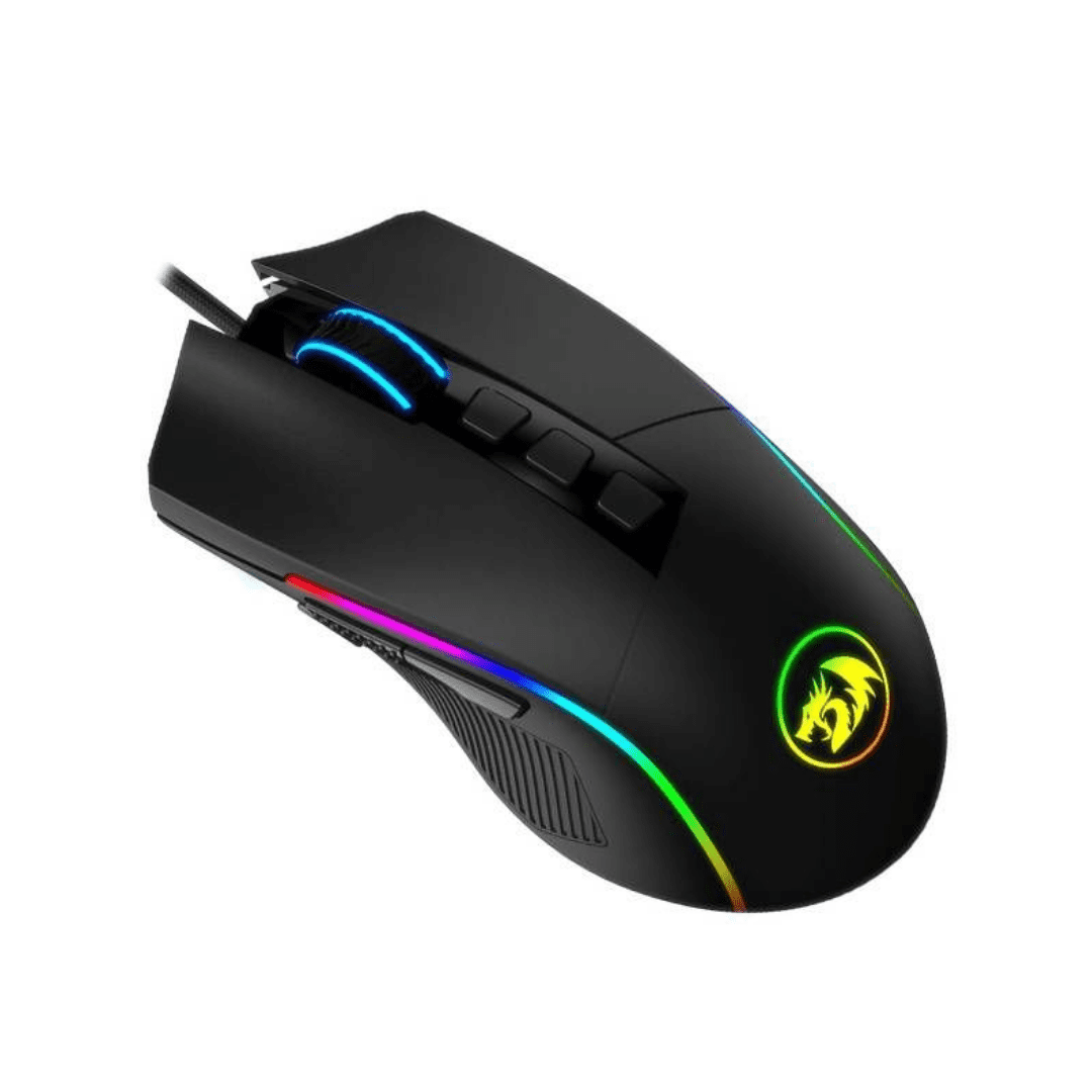 Mouse Redragon Lonewolf 2 M721-Pro 32000DPI Negro-Rojo RGB