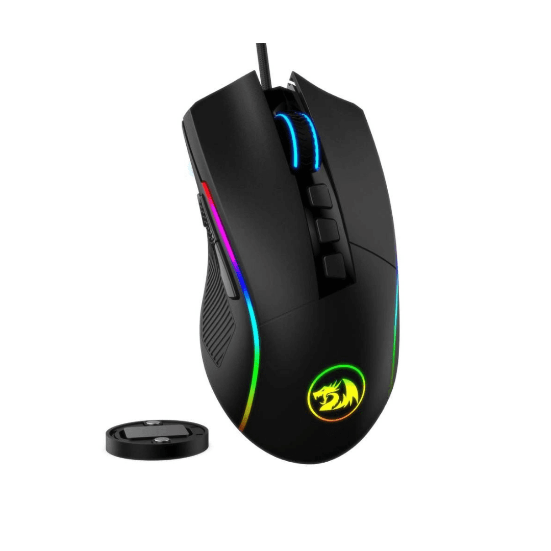 Mouse Redragon Lonewolf 2 M721-Pro 32000DPI Negro-Rojo RGB