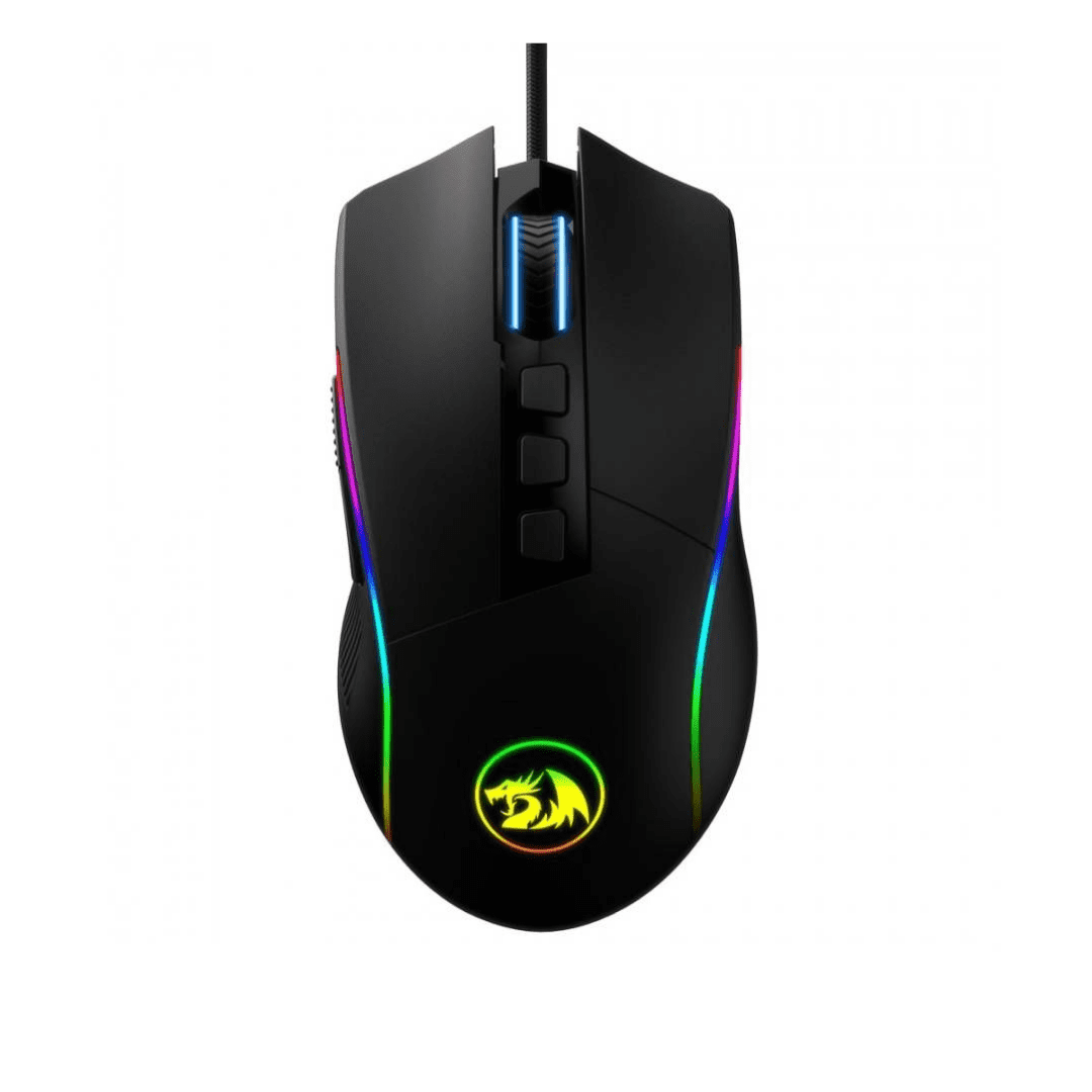 Mouse Redragon Lonewolf 2 M721-Pro 32000DPI Negro-Rojo RGB