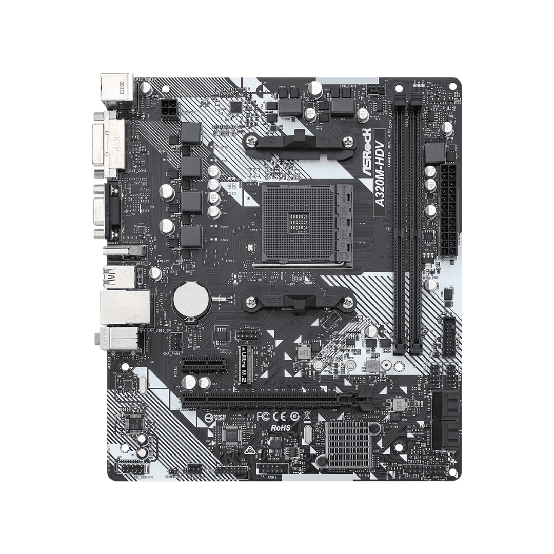Placa Madre Asrock A320M-HDV R4.0 M.2 AM4 DDR4