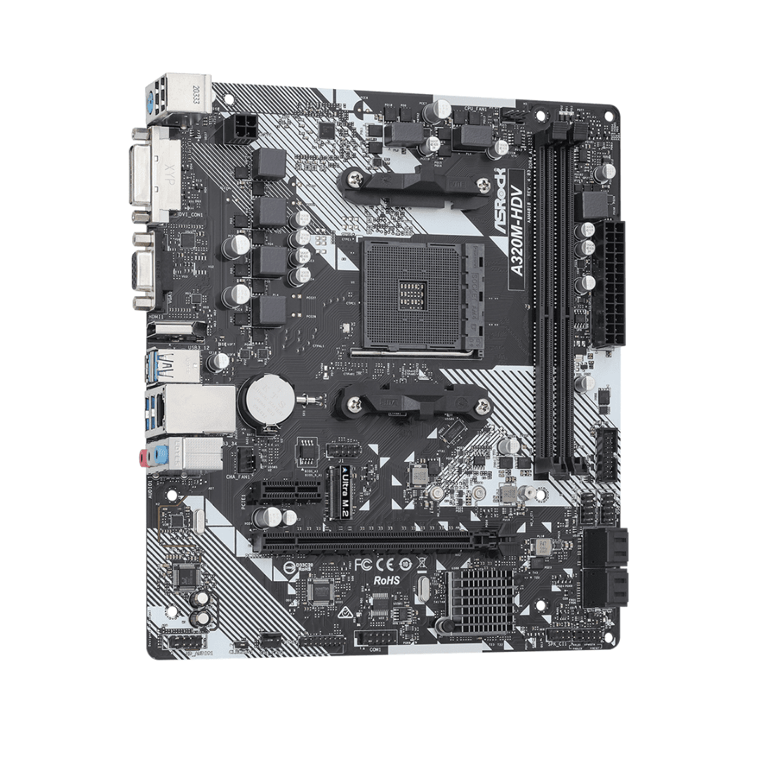 Placa Madre Asrock A320M-HDV R4.0 M.2 AM4 DDR4