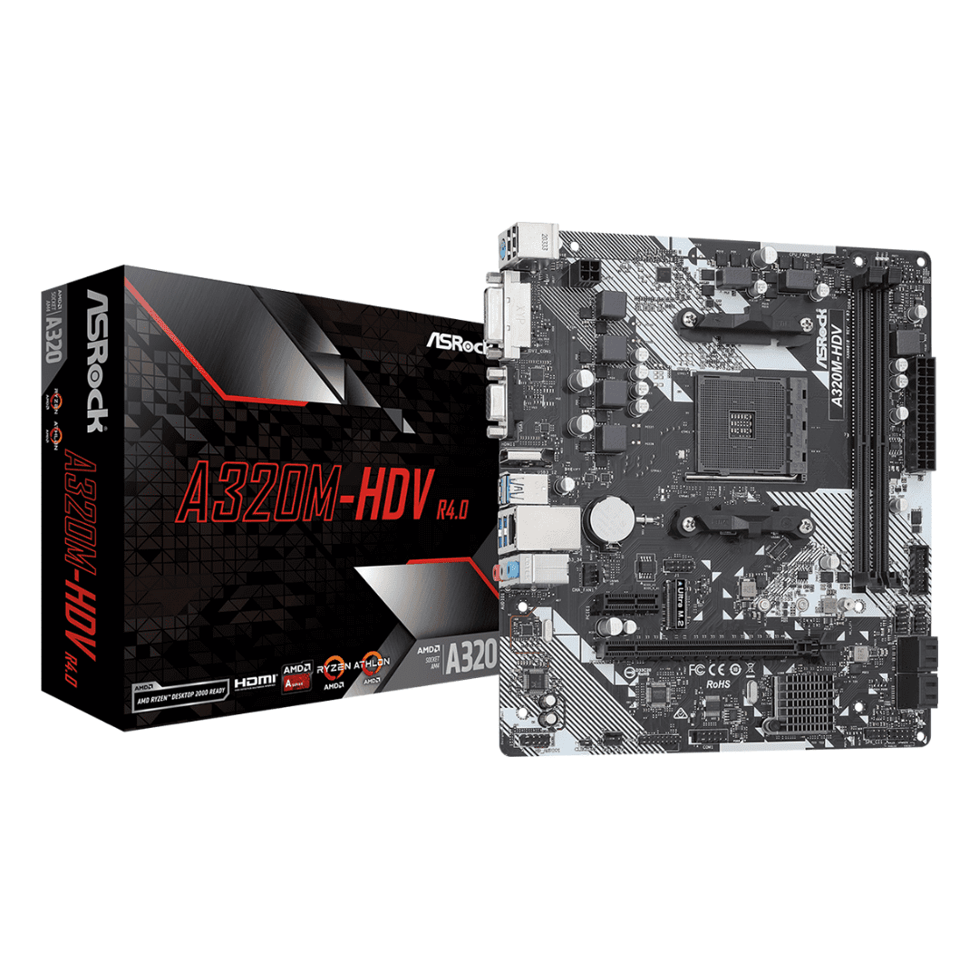 Placa Madre Asrock A320M-HDV R4.0 M.2 AM4 DDR4