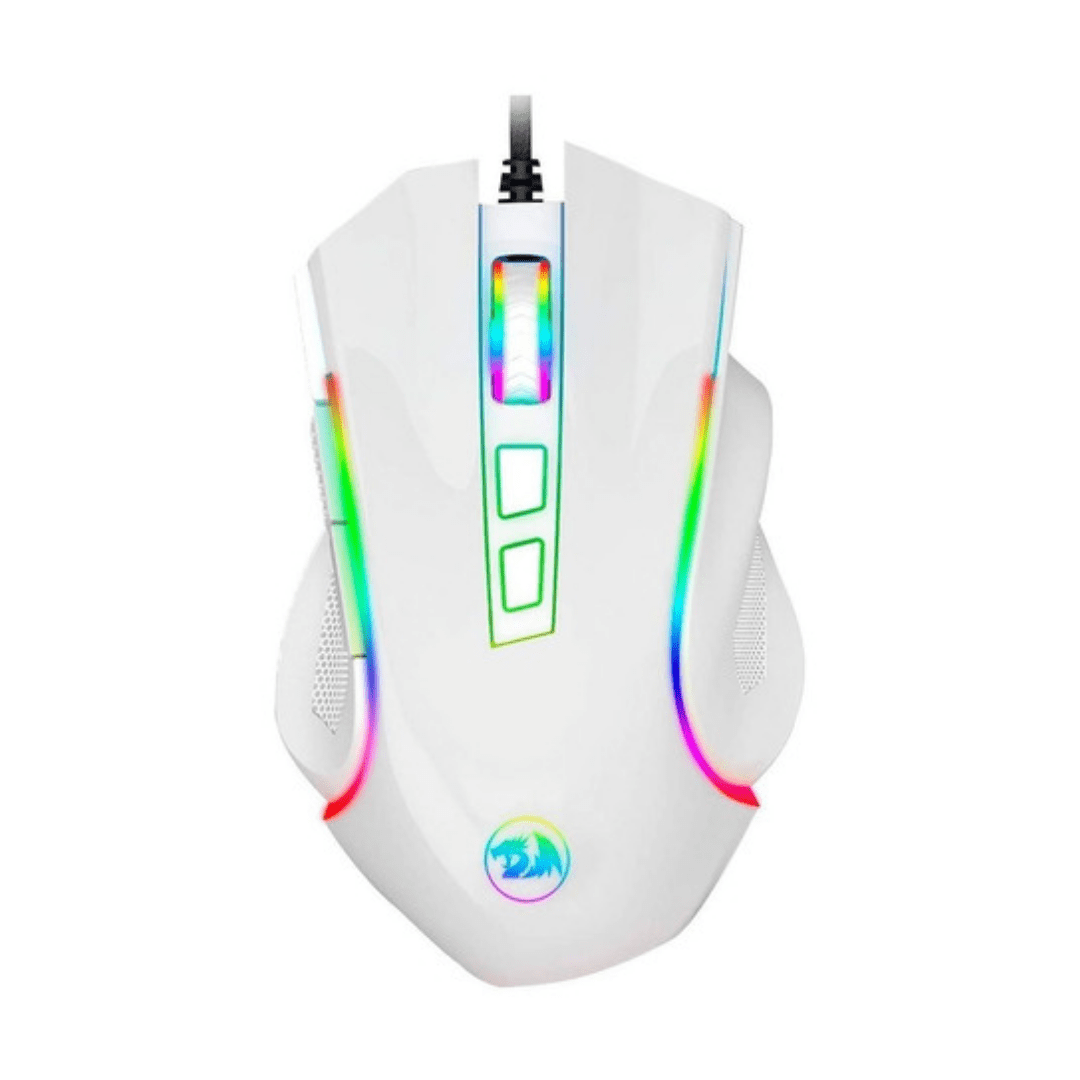 Mouse Gamer Redragon Griffin M607W USB RGB - Blanco