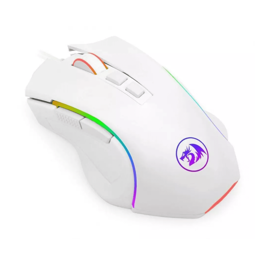 Mouse Redragon Griffin Gaming RGB M607W 7200DPI Blanco RGB