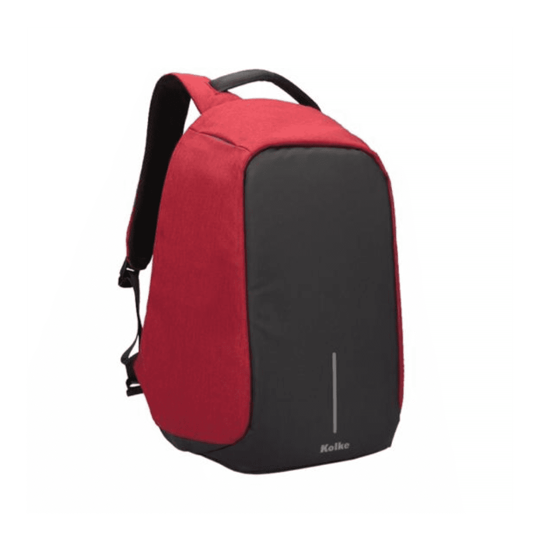 Mochila Notebook Kolke KVM-245 15.6 Pulgadas Negro-Rojo