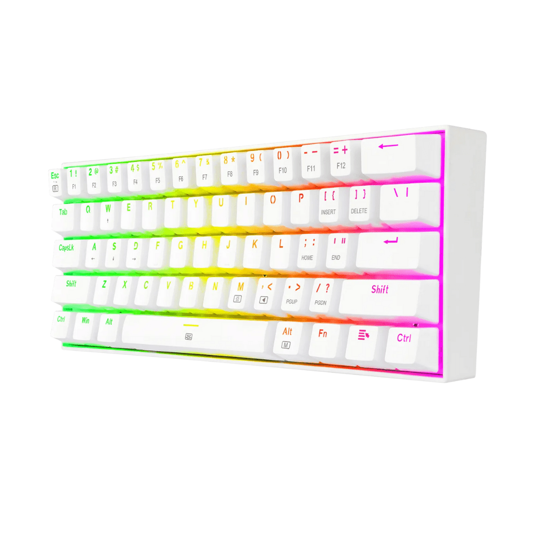 Teclado Redragon Dragonborn K630W Mecanico Blanco Outemu Brown Blanco