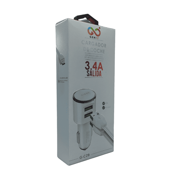 Cargador de Vehiculo Genio G-C29 Lightning