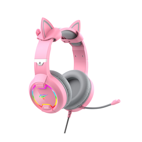 Auricular Havit H2233D-PK CAT Rosa