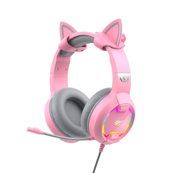 Auricular Havit H2233D-PK CAT Rosa