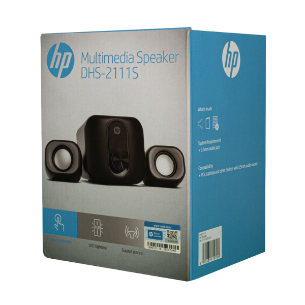 Parlante HP NHP-DHS-2111S USB 3.5mm Negro RGB