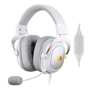 Auricular Redragon H510W-RGB Zeus X Gaming RGB USB Blanco
