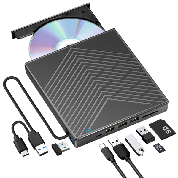 Grabador R/W DVD Externo USB Negro