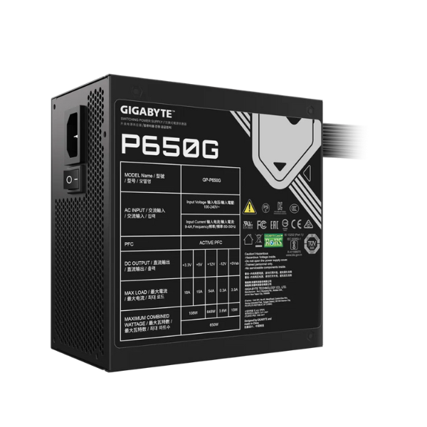Fuente Gigabyte P650G 650W 80 Plus Gold