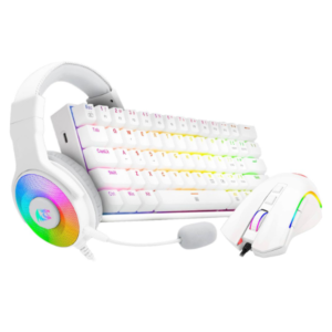 Kit Redragon S129W Teclado-Mouse-Auricular Blanco