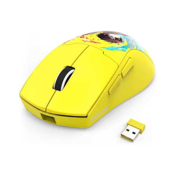 Mouse Redragon King Max Edition AKB M918AKB Pro 26000DPI Amarillo Wireless - Imagen 2