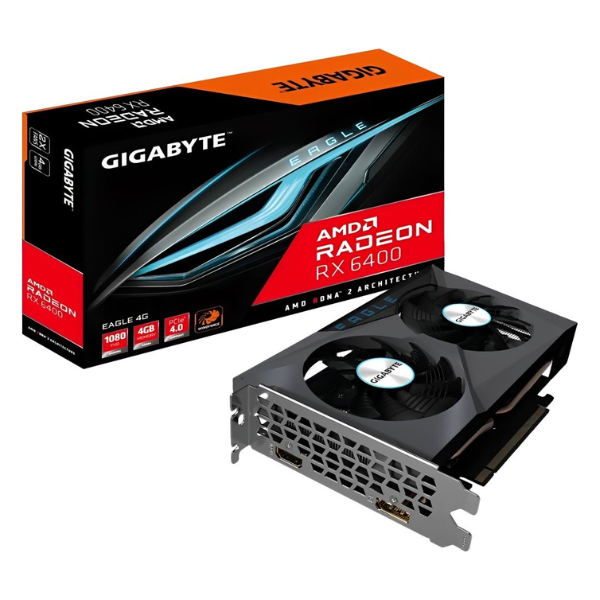 Tarjeta Grafica Gigabyte Radeon RX 6400 Eagle 4GB GDDR6 (GV-R64EAGLE-4GD)
