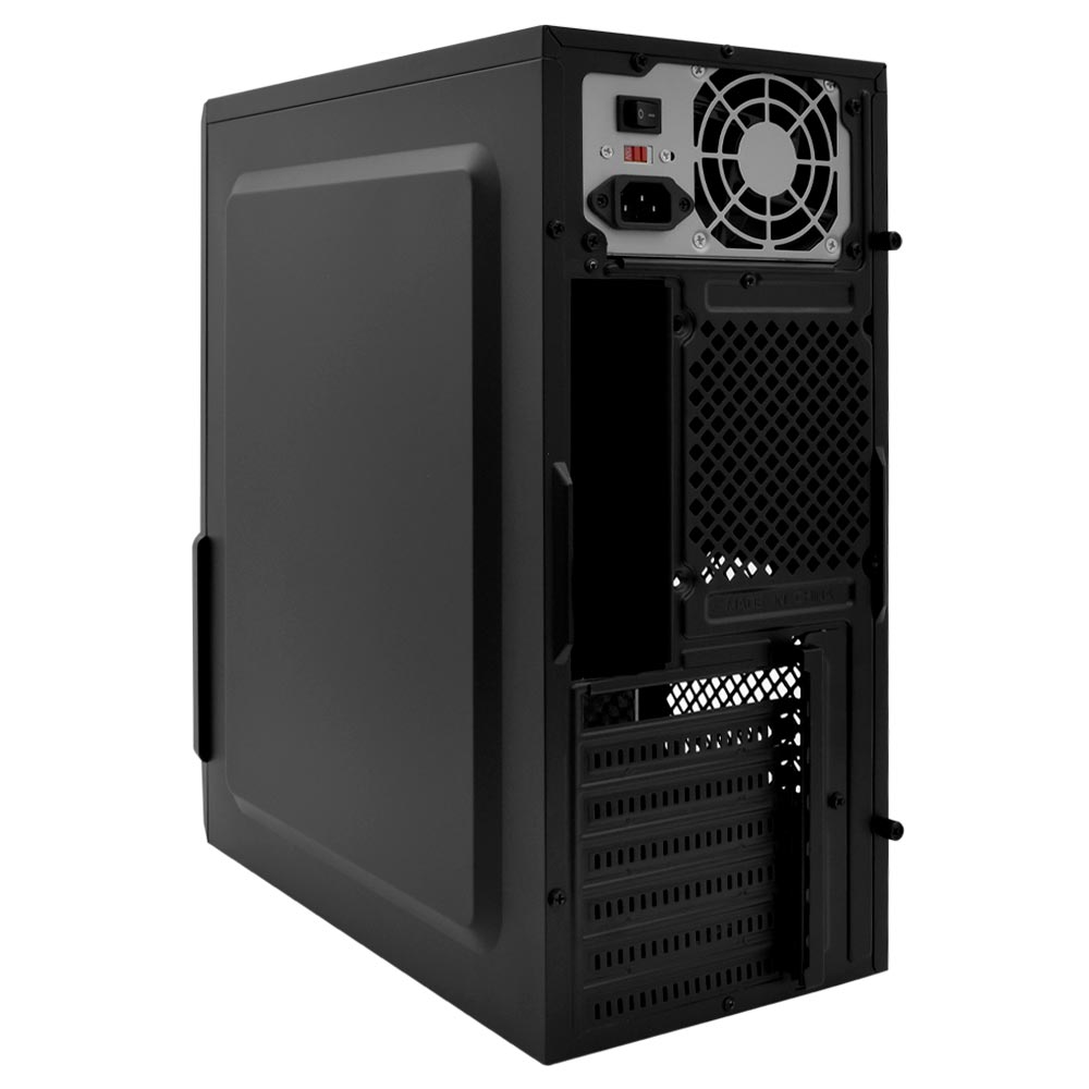 Gabinete Kit Satellite K761 Fonte 200W Speaker Mouse Teclado Portugués Negro