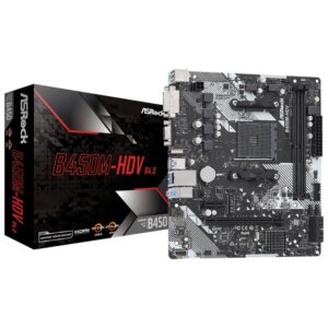 Placa Madre ASRock B450M-HDV R4.0 Socket AM4 VGA DDR4
