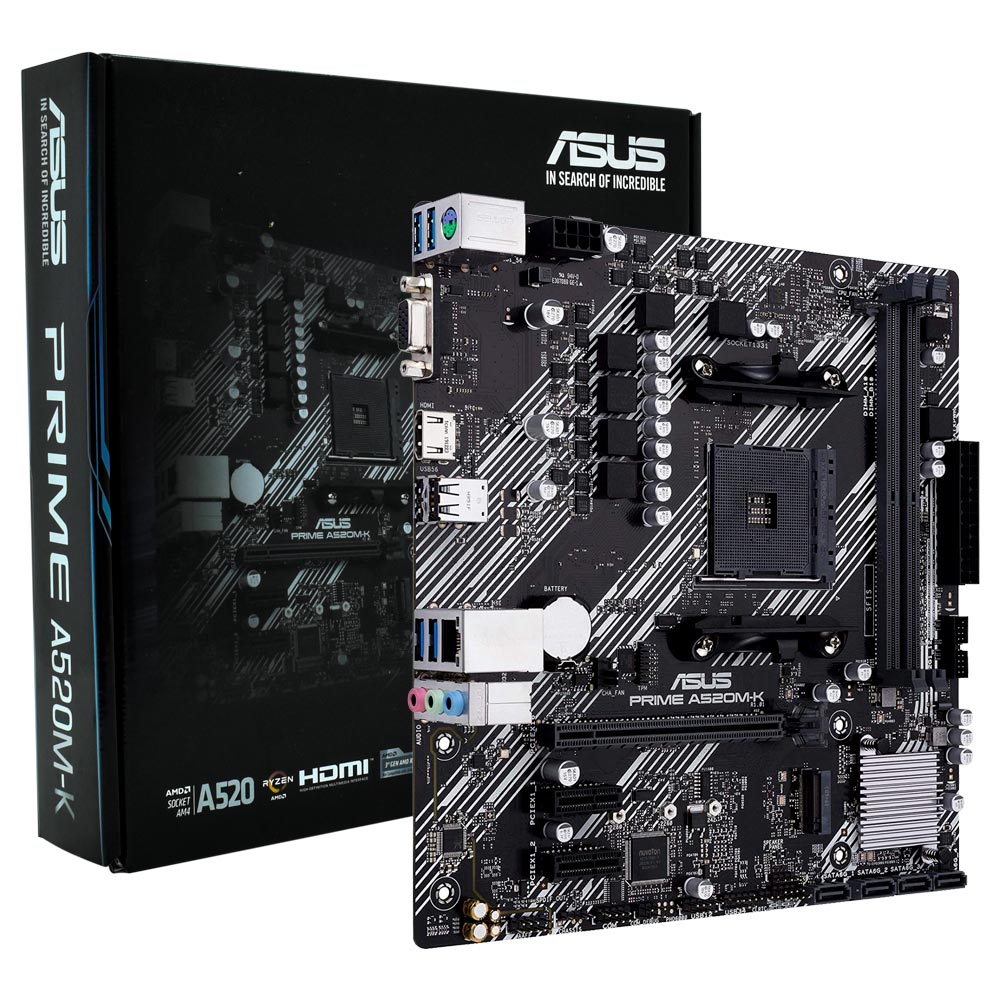 Placa Madre ASUS Prime A520M-K Socket AM4 VGA DDR4