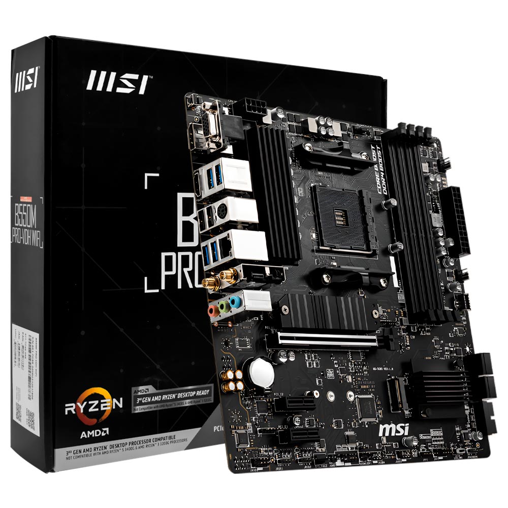 Placa Madre MSI B550M PRO-VDH Wi-Fi Socket AM4 VGA DDR4