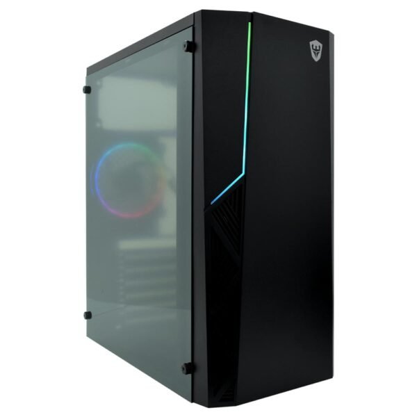 Gabinete Gamer Satellite K883 Mini Tower 1 Cooler Negro
