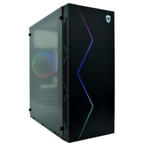Gabinete Gamer Satellite K884 Mid Tower 1 Cooler Negro